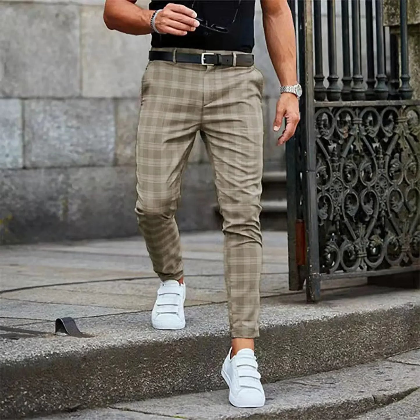 Pantalon Homme Carreaux